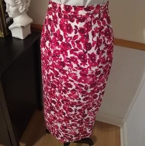 2/$20 Floral High Waist Pencil Skirt